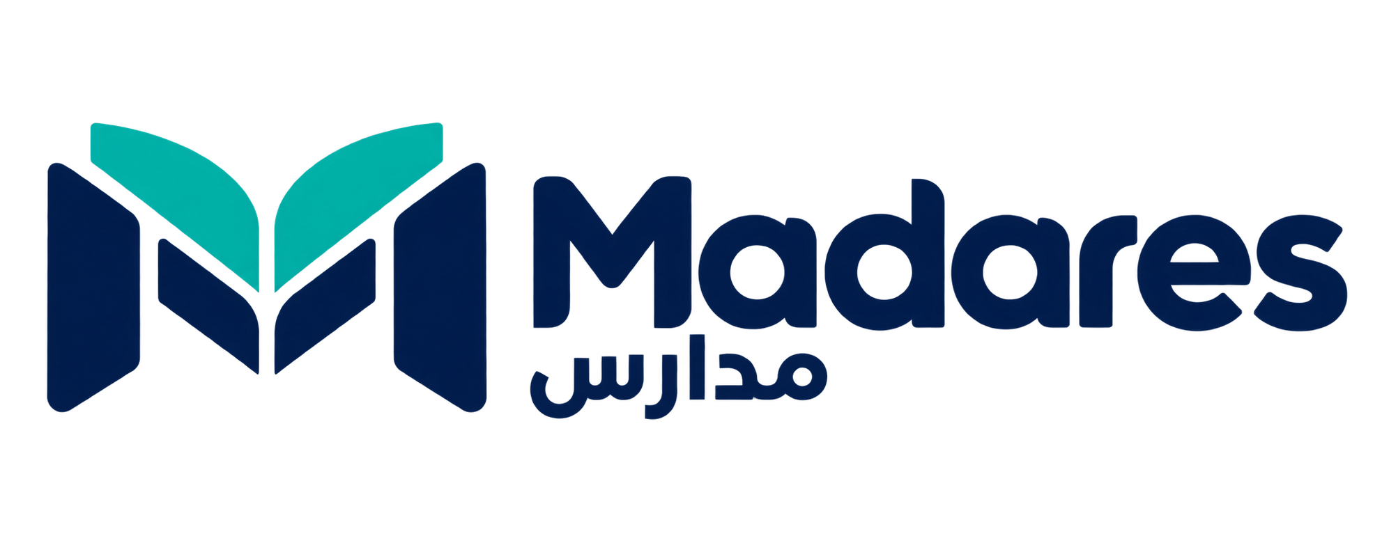 Madares logo with its English and Arabic wordmarks